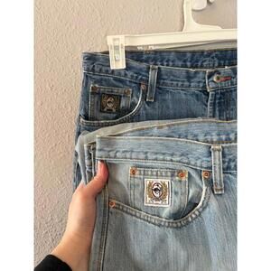 Bundle of 2 Men's Cinch Jeans size 38 x 34. Staining on both but no holes.